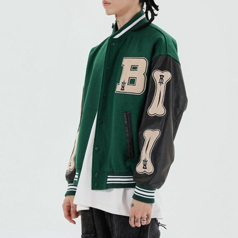 Ariana | Women's Cropped Varsity Jacket Embroidered