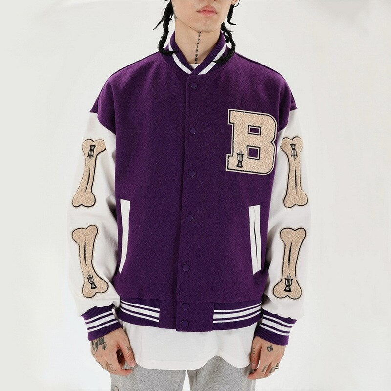 Ariana | Women's Cropped Varsity Jacket Embroidered