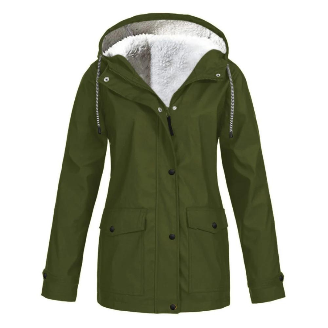 Mackenzie | Women's Lined Rain Jacket Waterproof Adjustable Hood