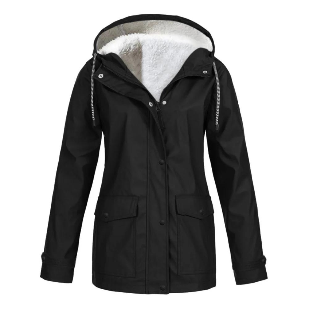 Mackenzie | Women's Lined Rain Jacket Waterproof Adjustable Hood