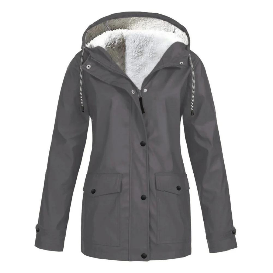 Mackenzie | Women's Lined Rain Jacket Waterproof Adjustable Hood