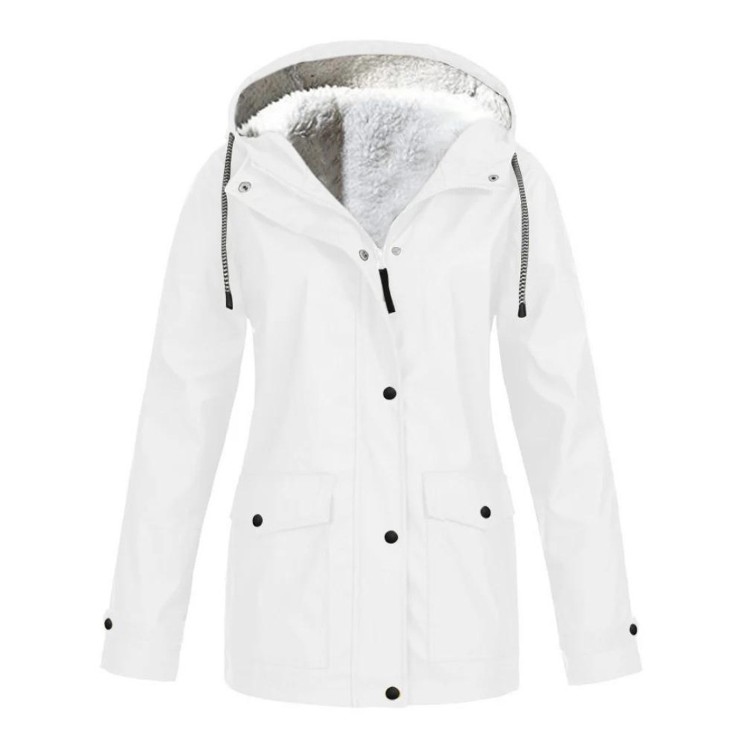Mackenzie | Women's Lined Rain Jacket Waterproof Adjustable Hood