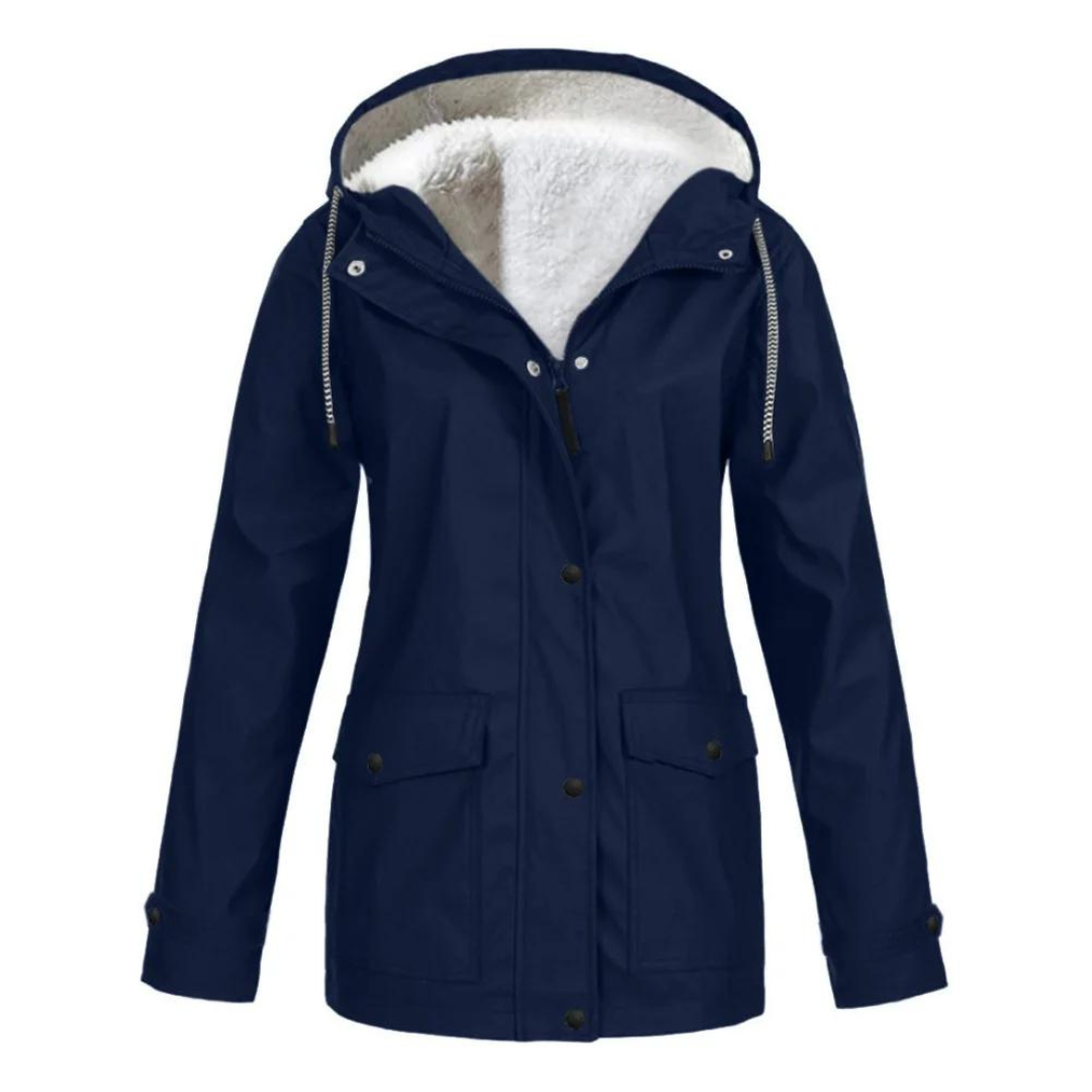 Mackenzie | Women's Lined Rain Jacket Waterproof Adjustable Hood