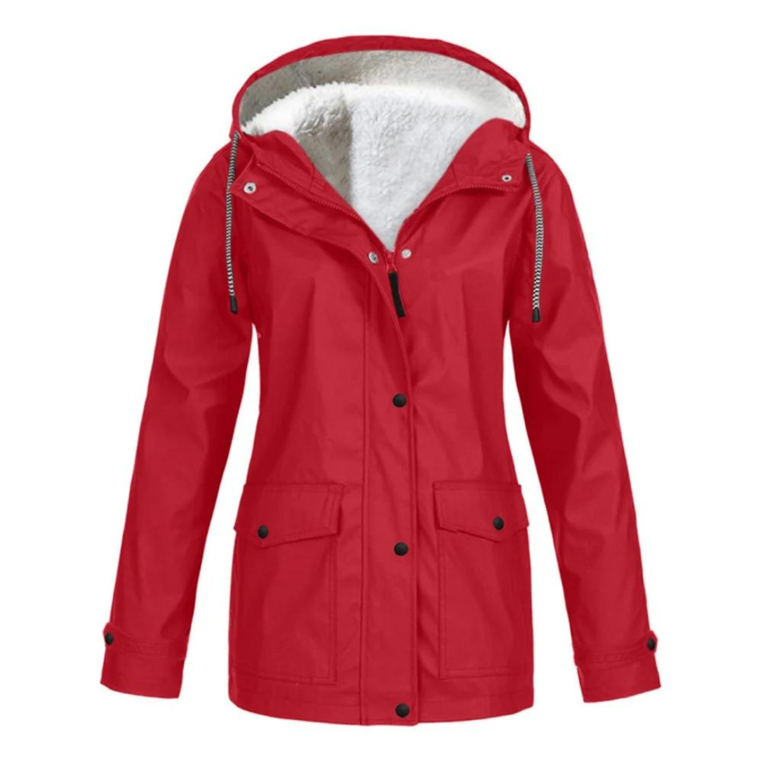 Mackenzie | Women's Lined Rain Jacket Waterproof Adjustable Hood