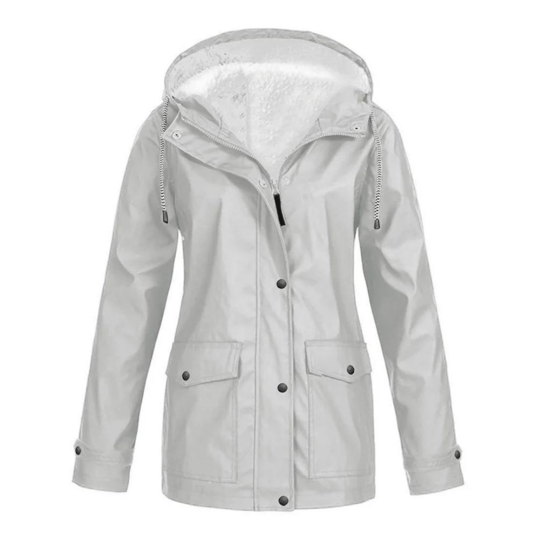 Mackenzie | Women's Lined Rain Jacket Waterproof Adjustable Hood