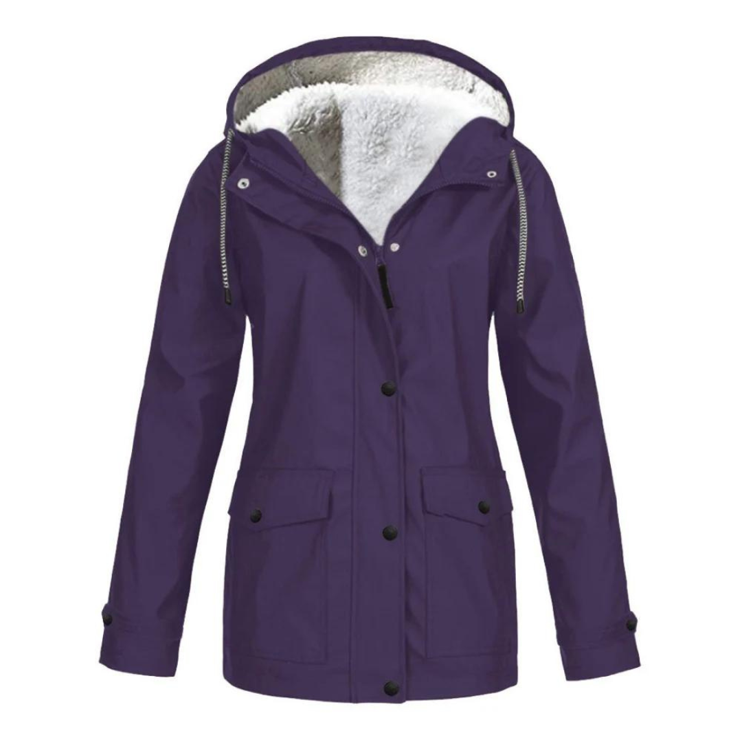 Mackenzie | Women's Lined Rain Jacket Waterproof Adjustable Hood