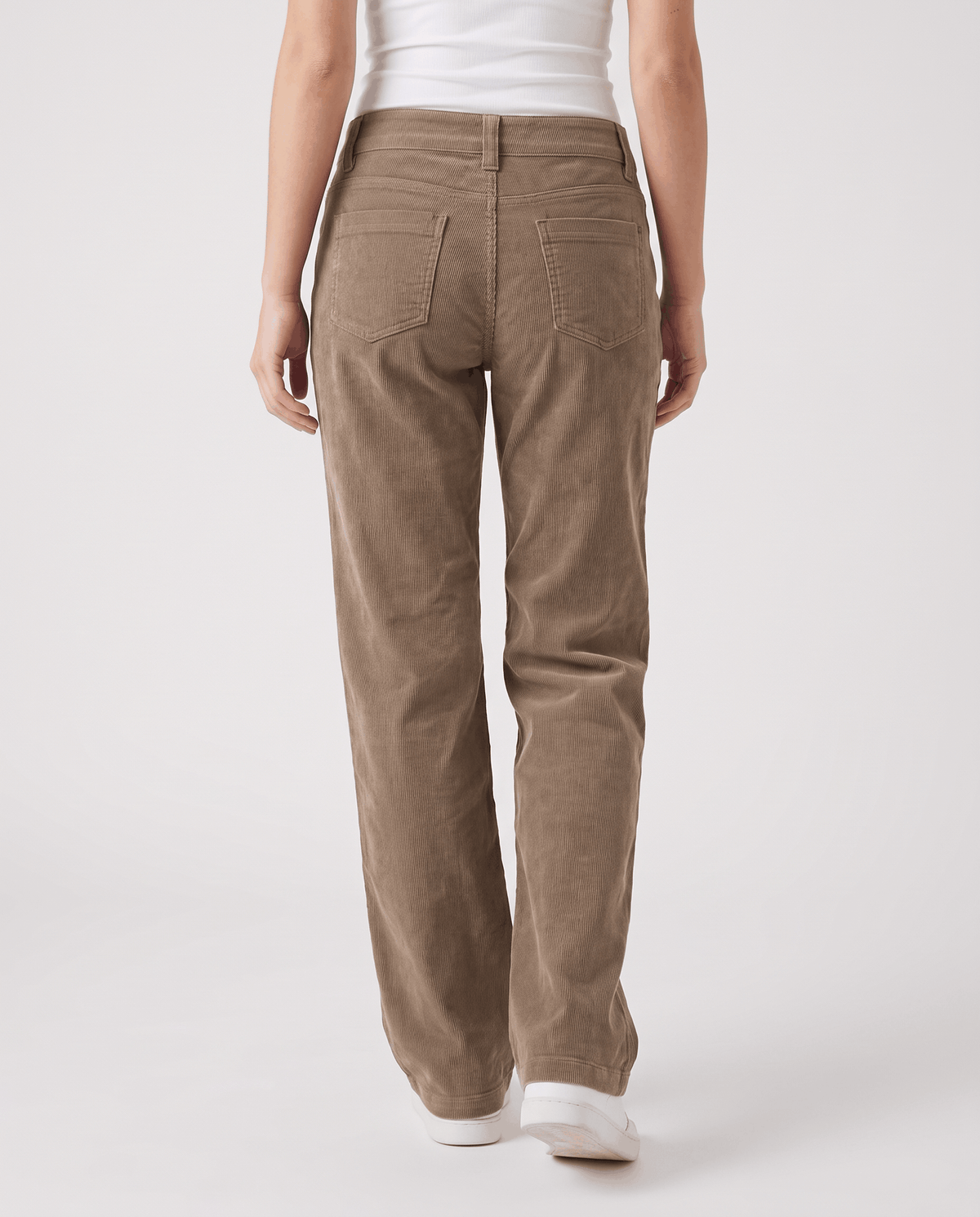 Low-Rise Corduroy Flare Pants – Front Patch Pockets, Zip Fly & Full Length | Hazel