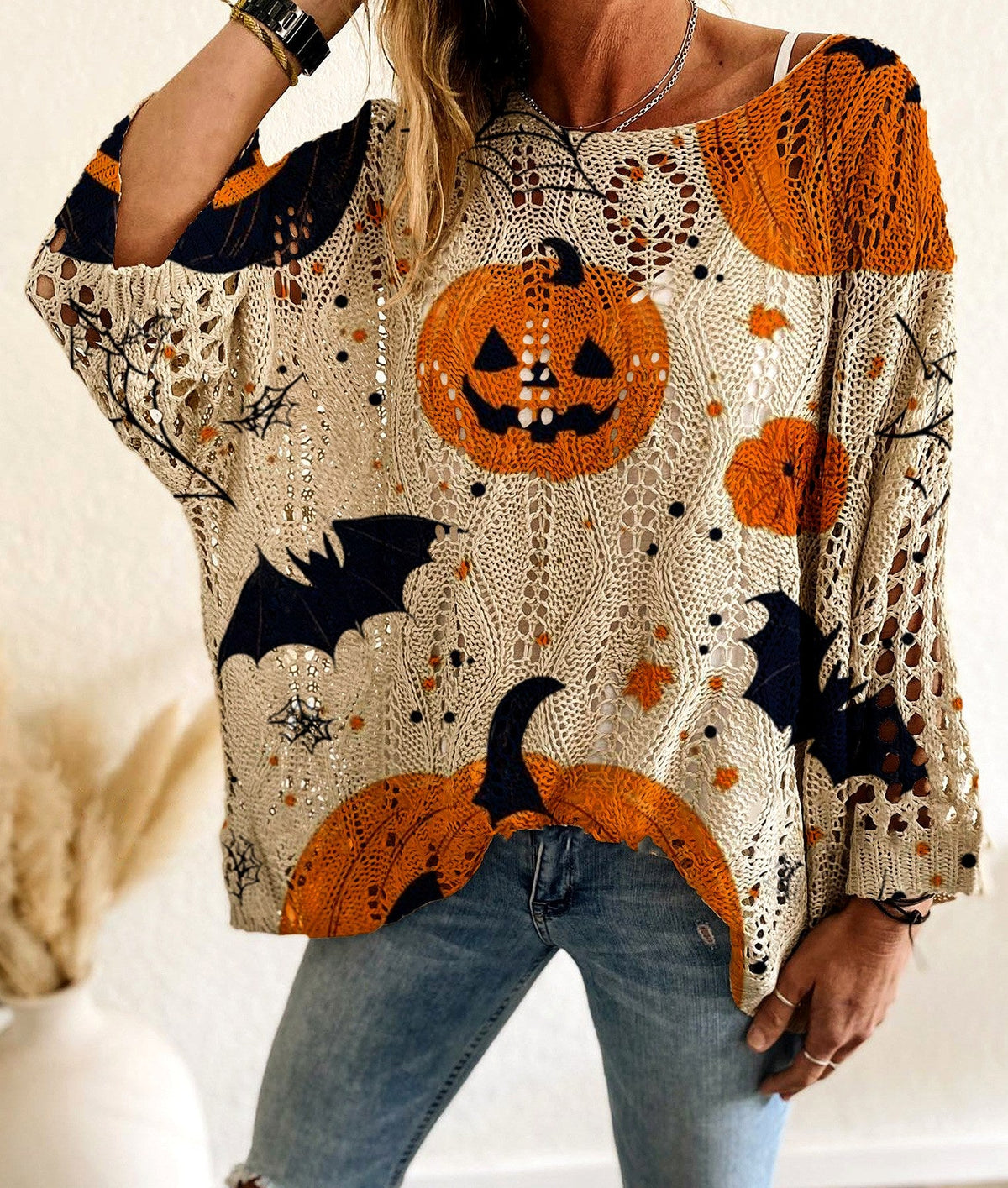 Lucille - Women's Crochet Halloween Sweater