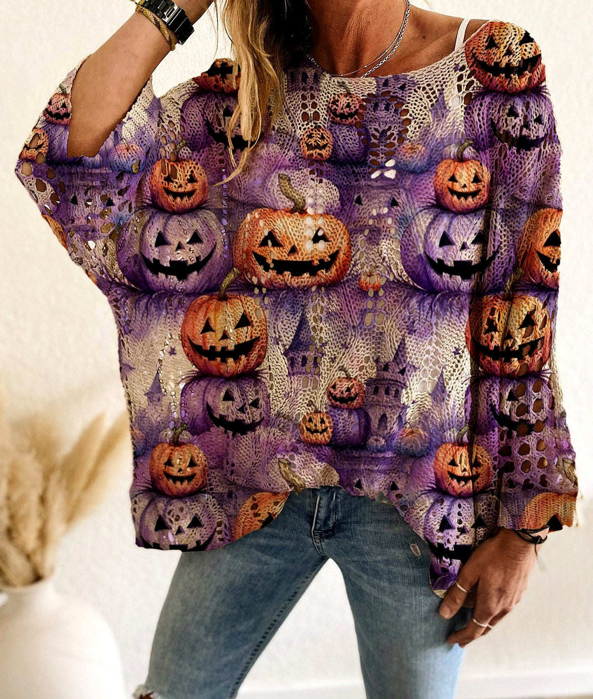 Lucille - Women's Crochet Halloween Sweater