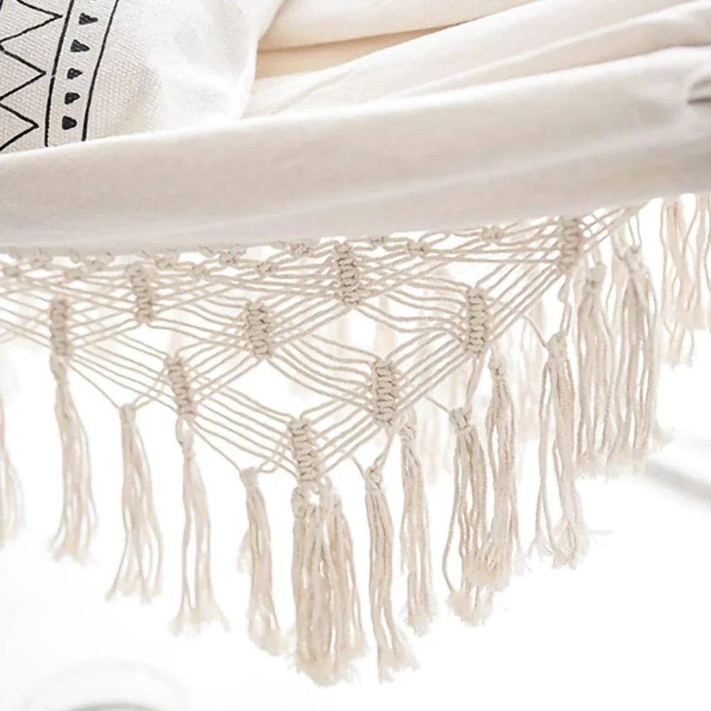 Macramé Hammock | Handwoven Cotton-Blend & 2-Person | 200 x 150 cm