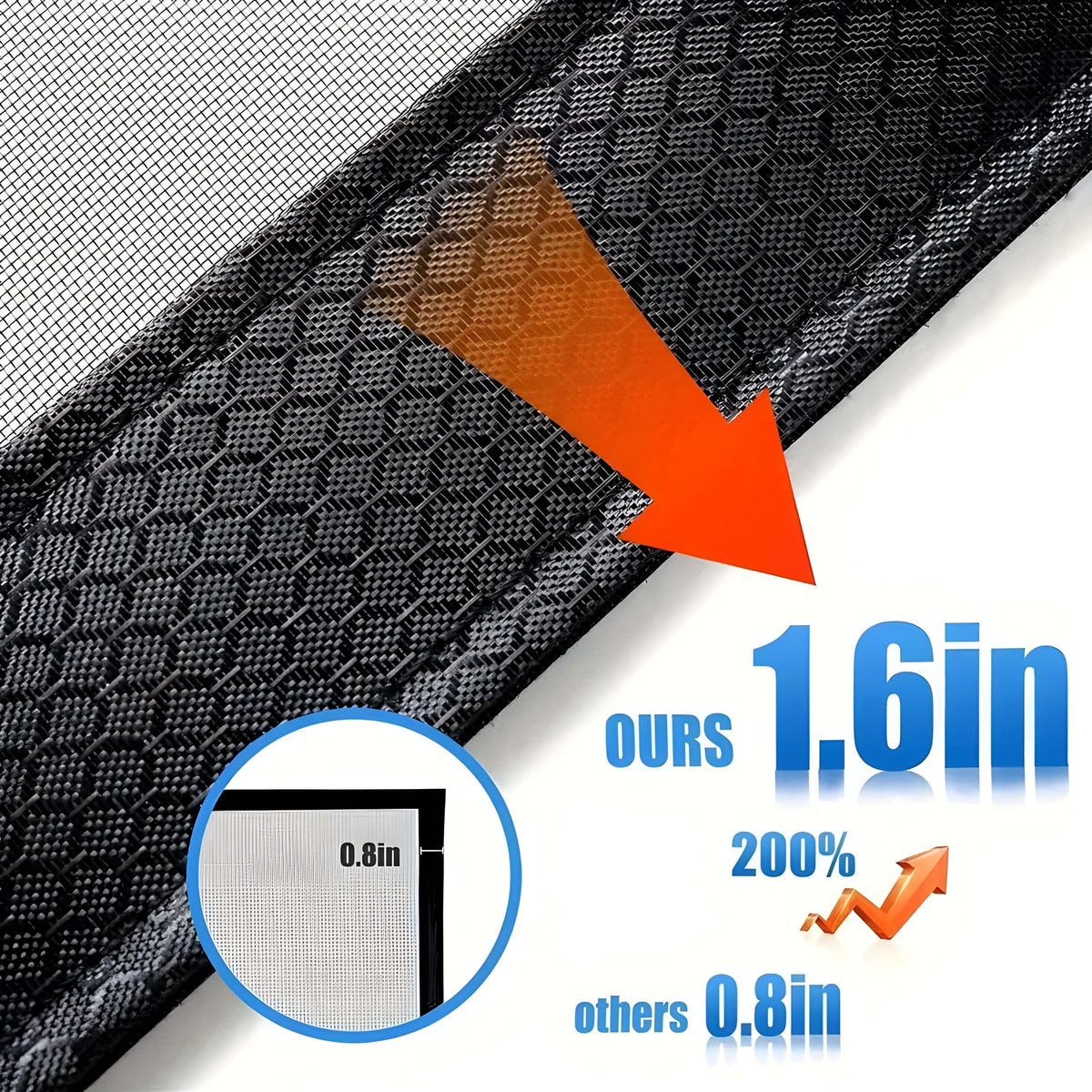 Magnetic Screen Door with Self-Closing Mesh and Pet-Friendly Design