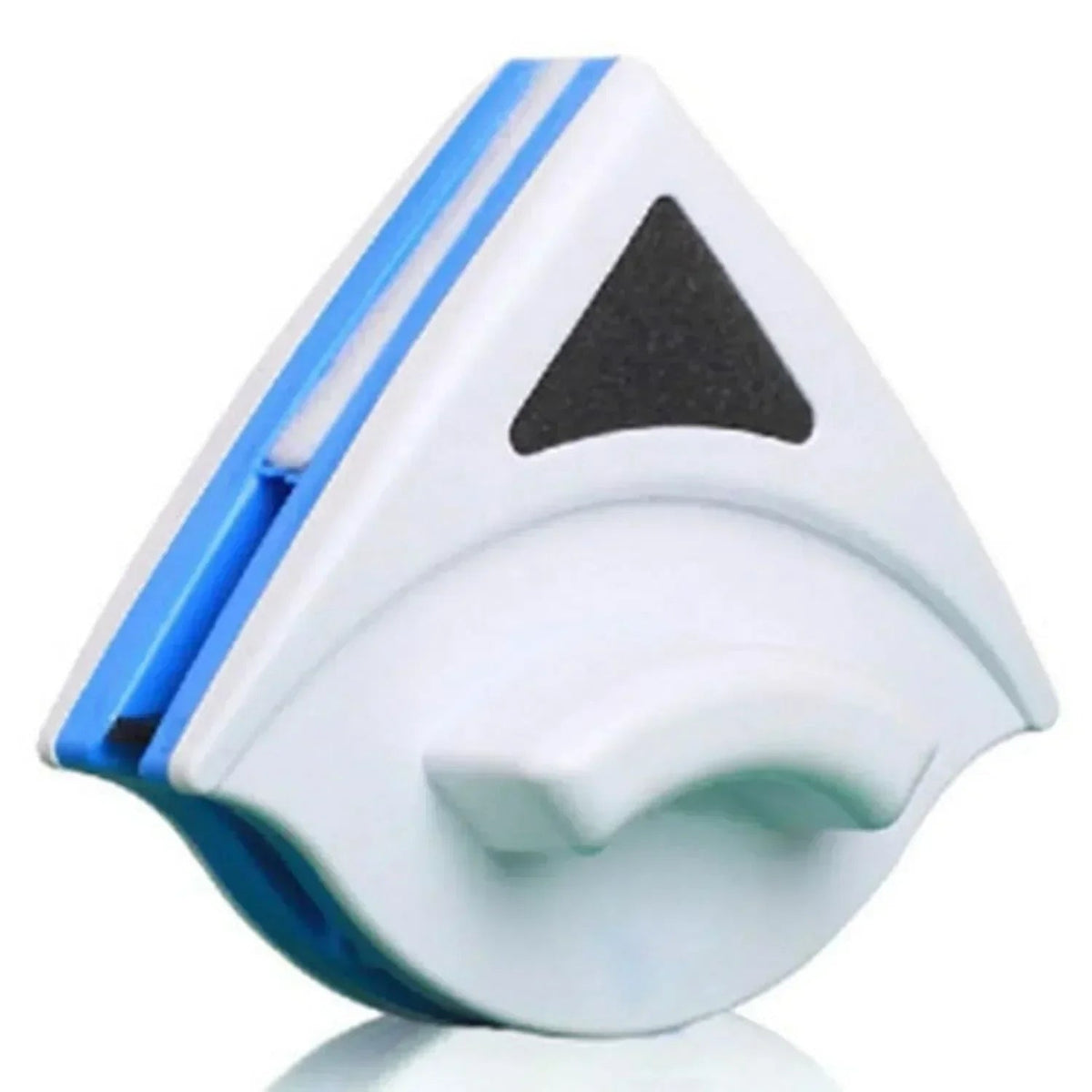 Magnetic Window Cleaner and Squeegee with Triangular Design for Hard-To-Reach