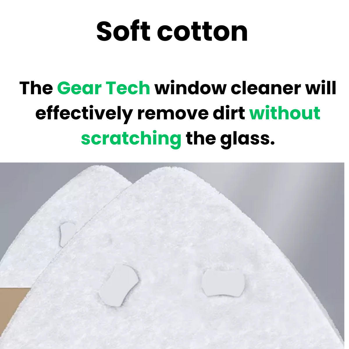 Magnetic Window Cleaner and Squeegee with Triangular Design for Hard-To-Reach