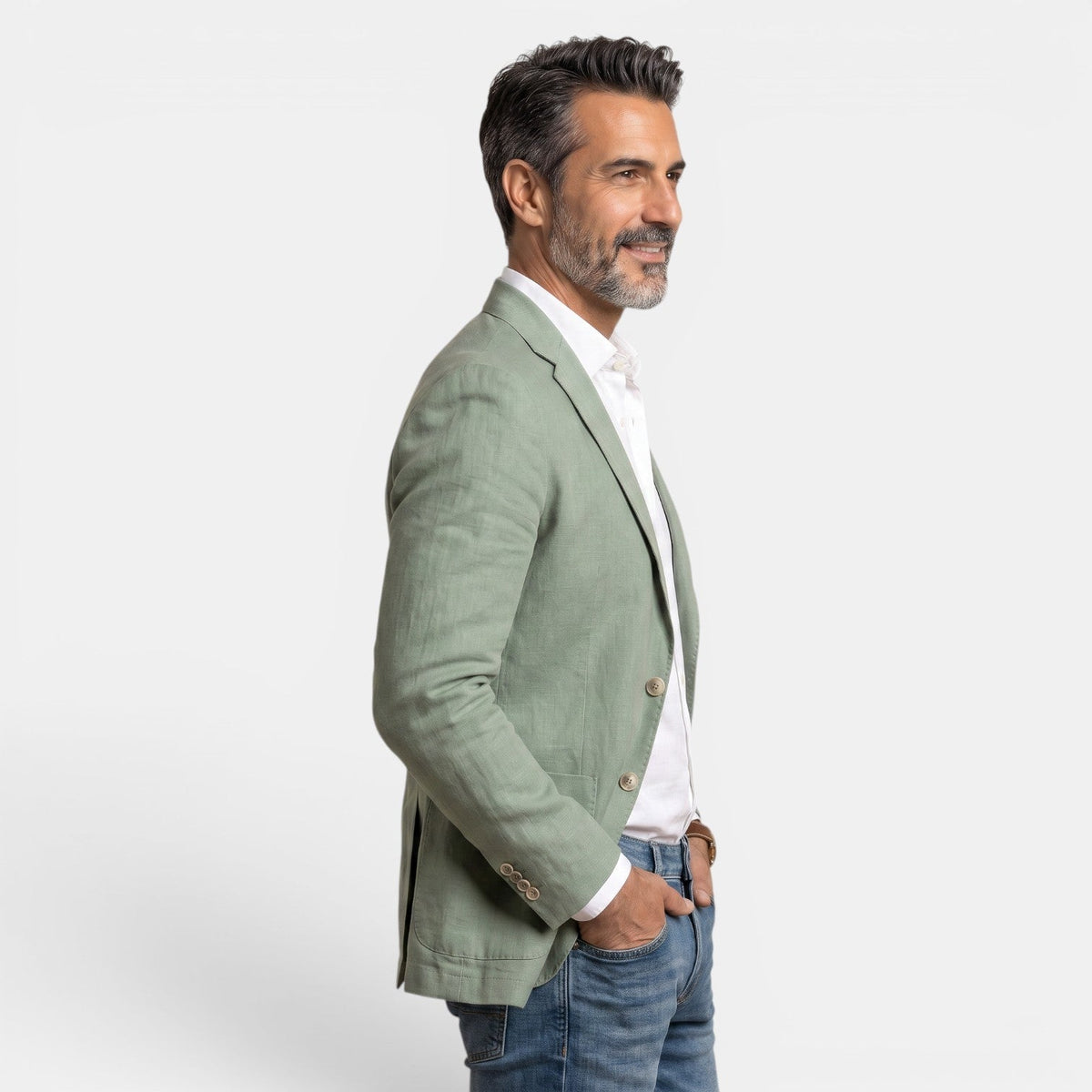 Men's Elegant Lightweight Slim Fit Blazer with Classic Lapel