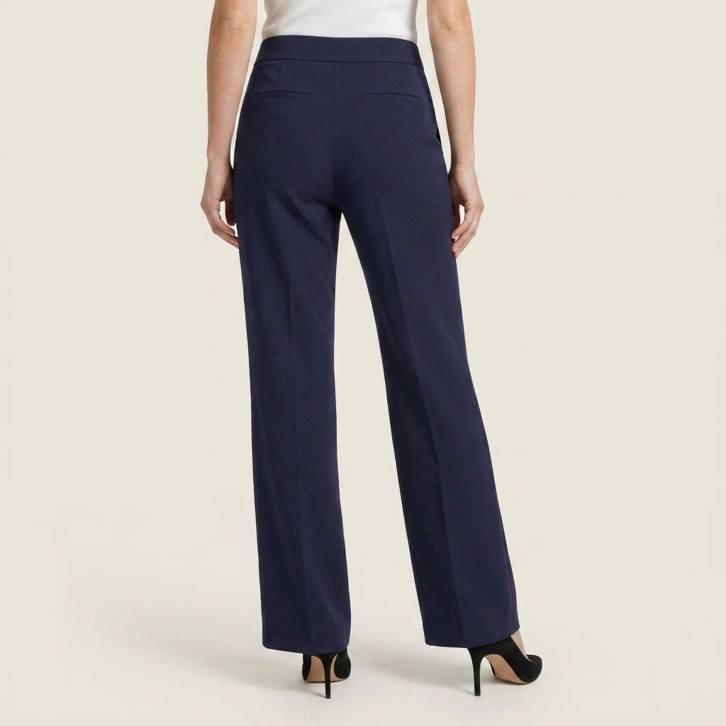 Women’s High-Waisted Straight-Leg Tailored Trousers