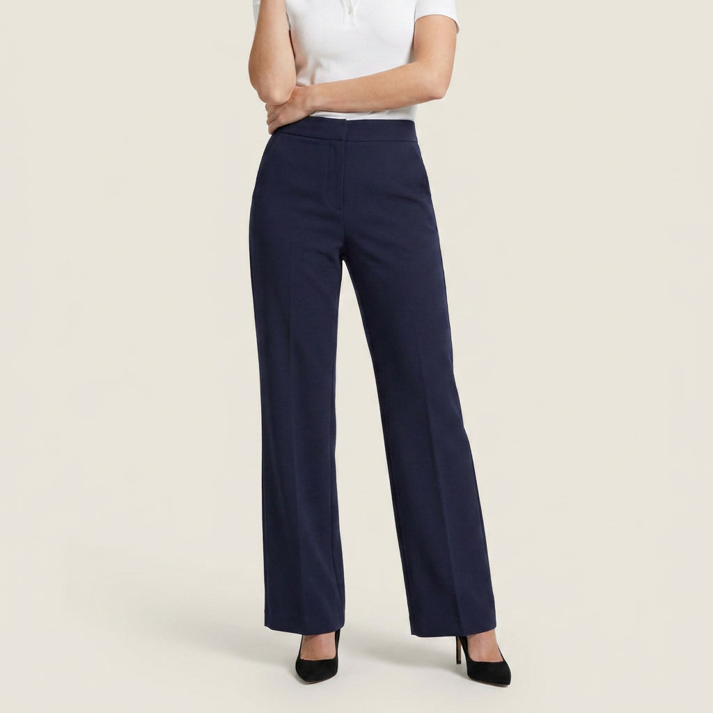Women’s High-Waisted Straight-Leg Tailored Trousers