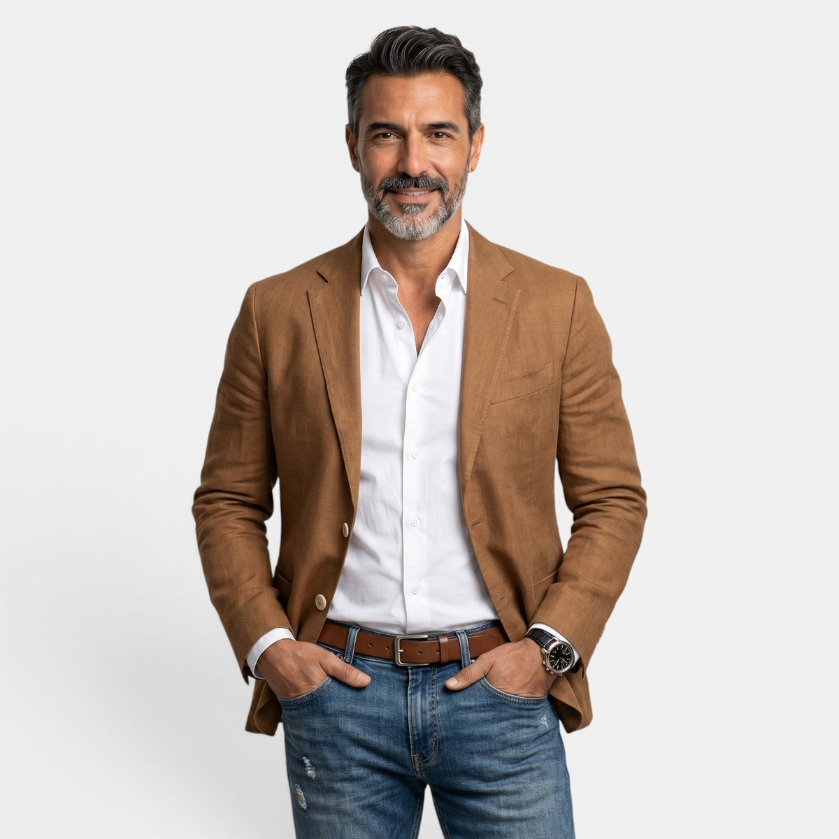 Men's Elegant Lightweight Slim Fit Blazer with Classic Lapel