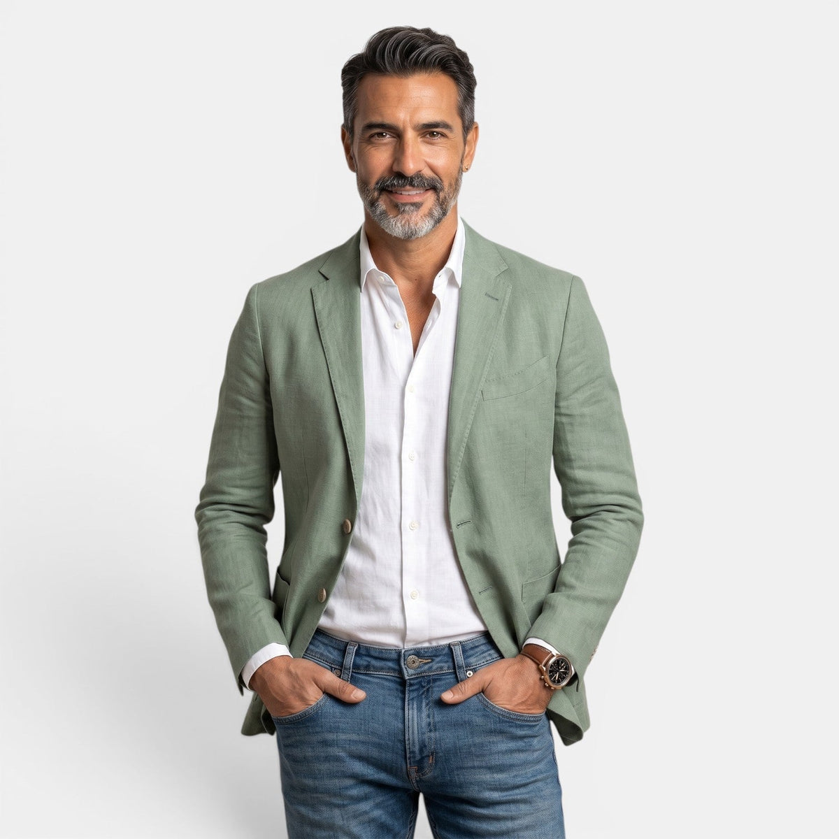 Men's Elegant Lightweight Slim Fit Blazer with Classic Lapel