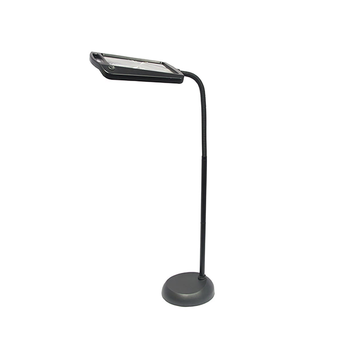 Magnifying Floor Lamp with Swing Arm Gooseneck Adjustable LED and Flexible Base Torchiere