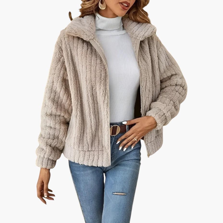 Seraphine | Longline Fleece Open-Front Cardigan