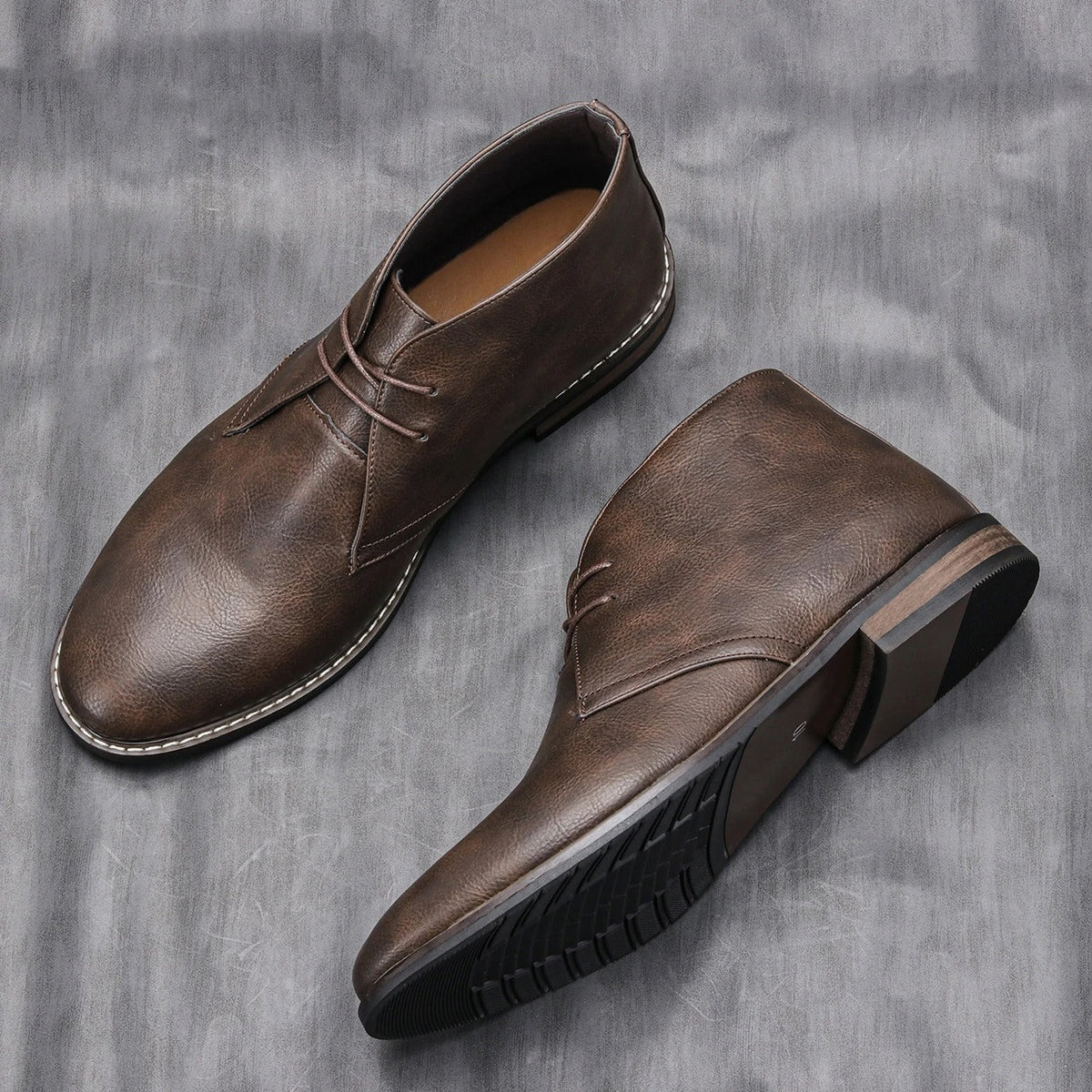 Claybourne Faux Leather Chukka Boots
