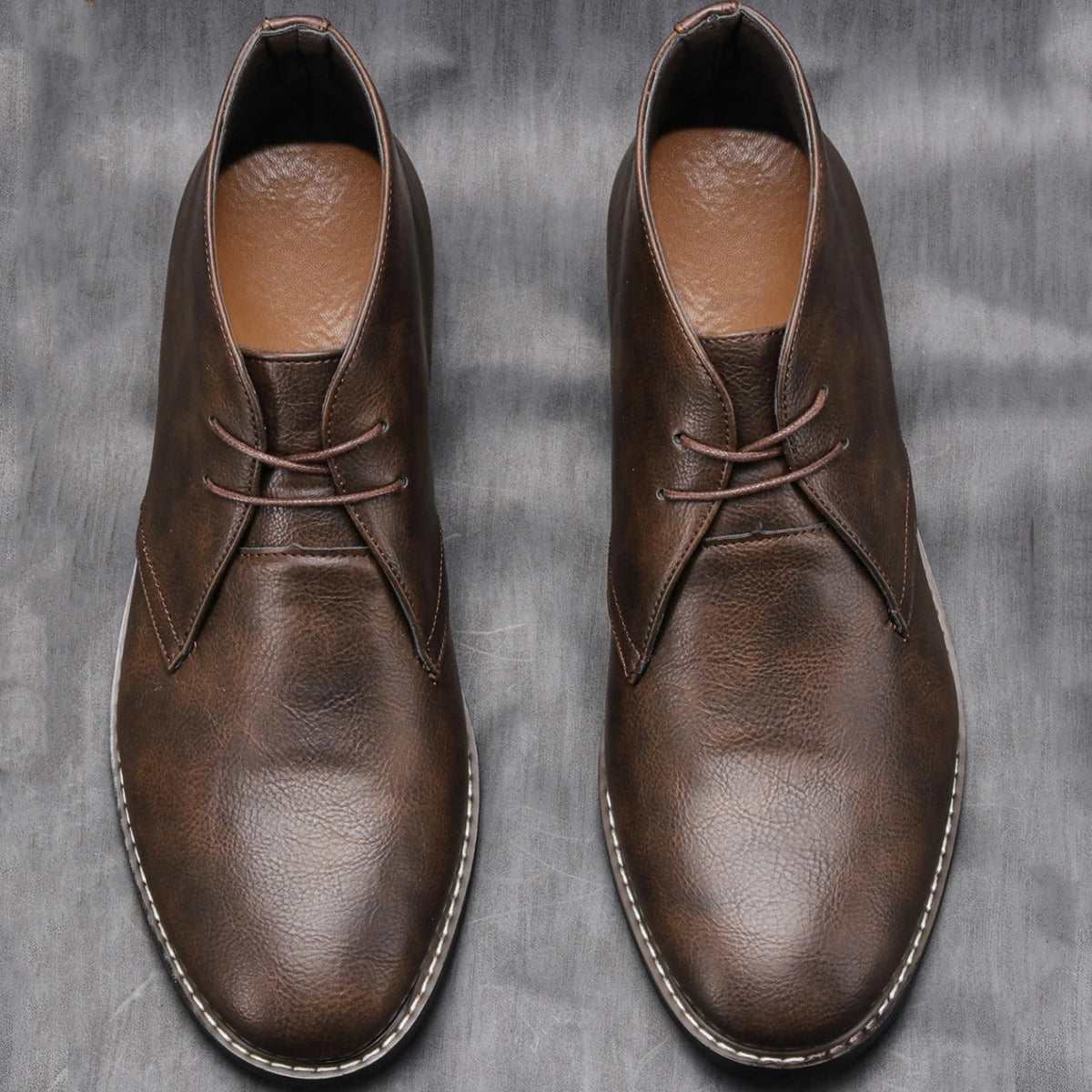 Claybourne Faux Leather Chukka Boots