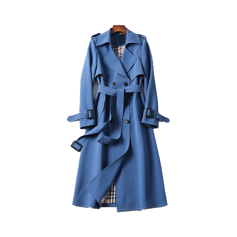Women's Belted Trench Coat | Long Waterproof Rain Jacket