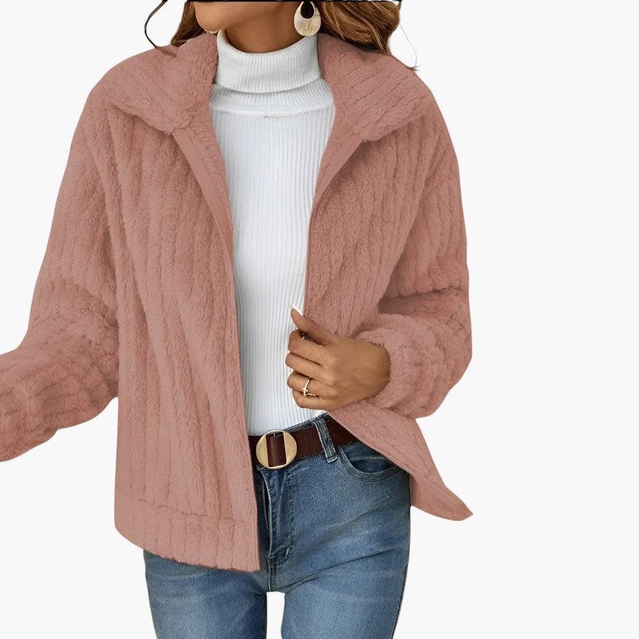Seraphine | Longline Fleece Open-Front Cardigan