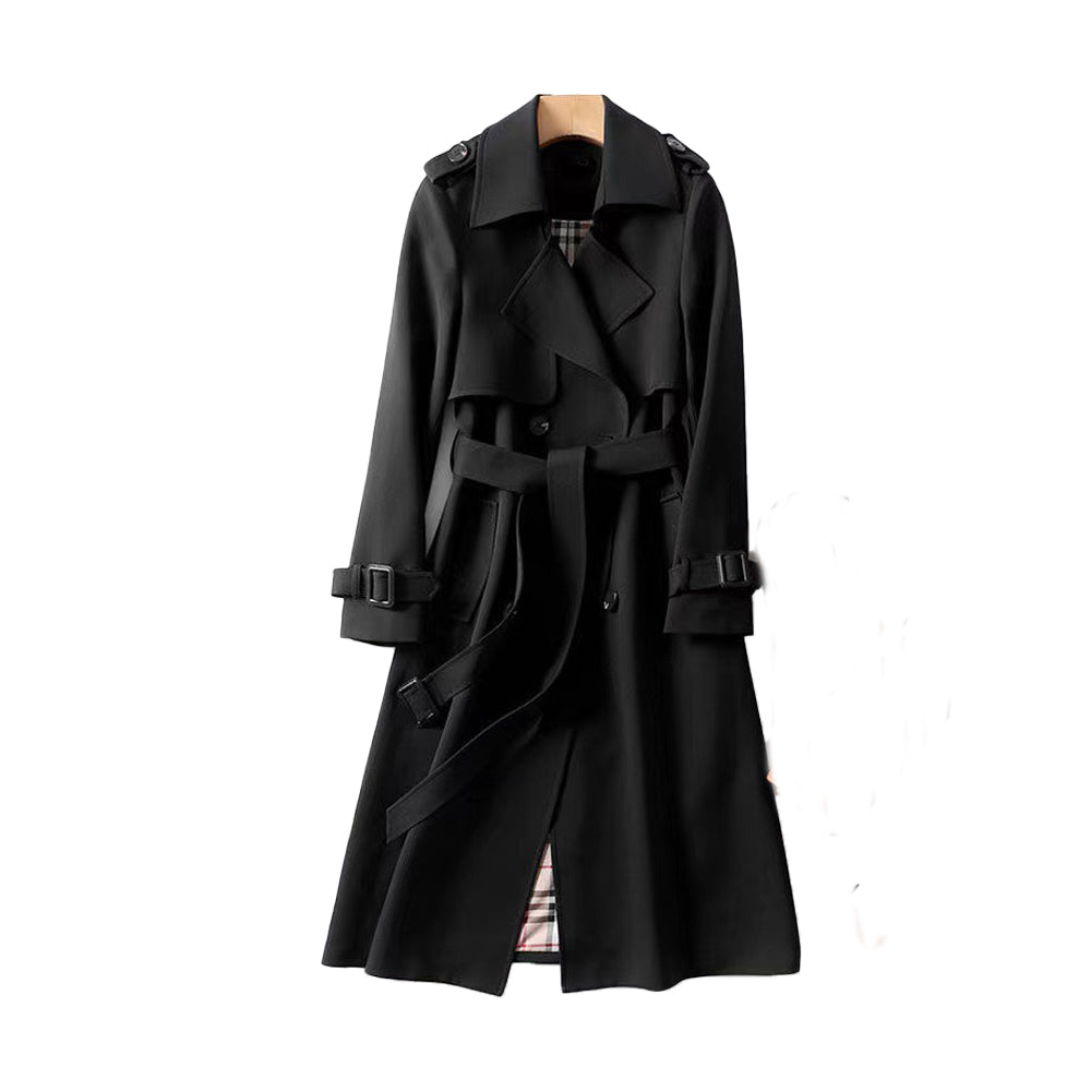 Eliza | Double-Breasted Belted Trench Coat