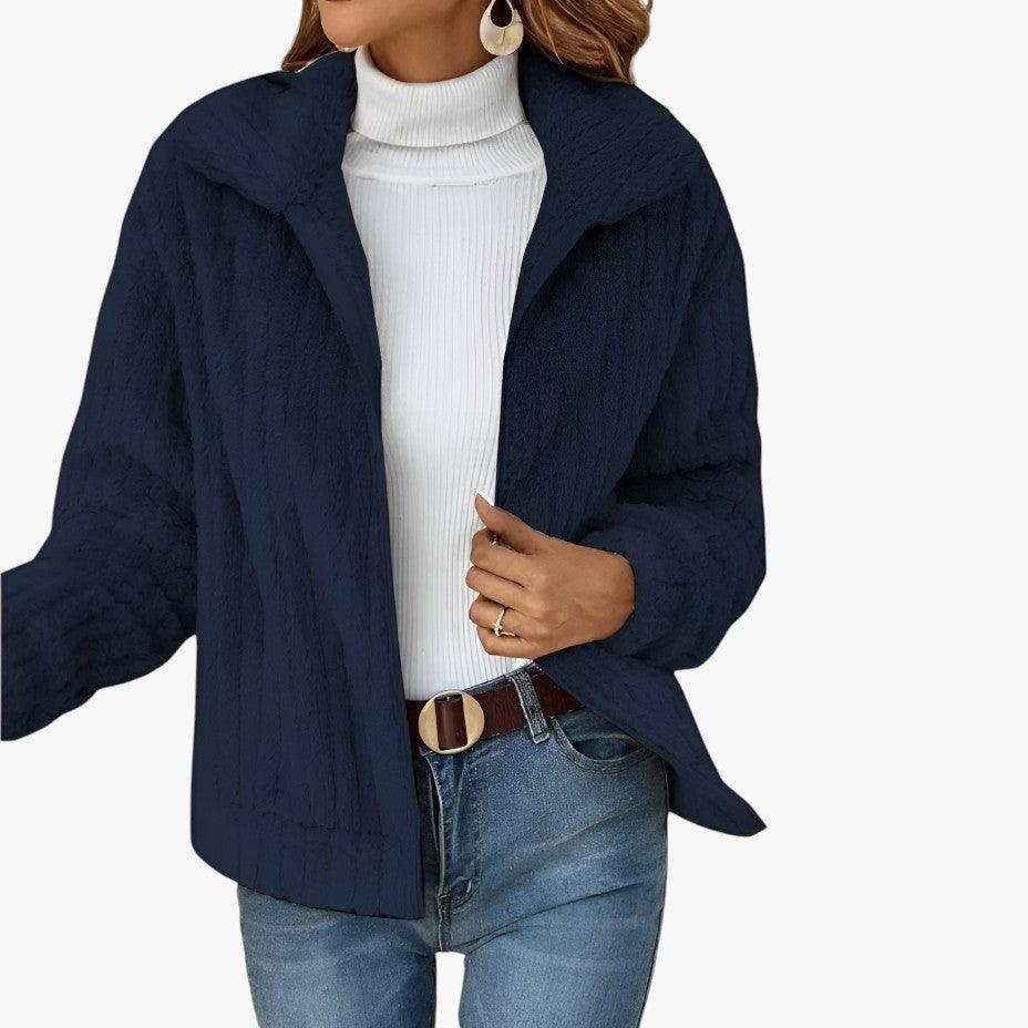 Seraphine | Longline Fleece Open-Front Cardigan