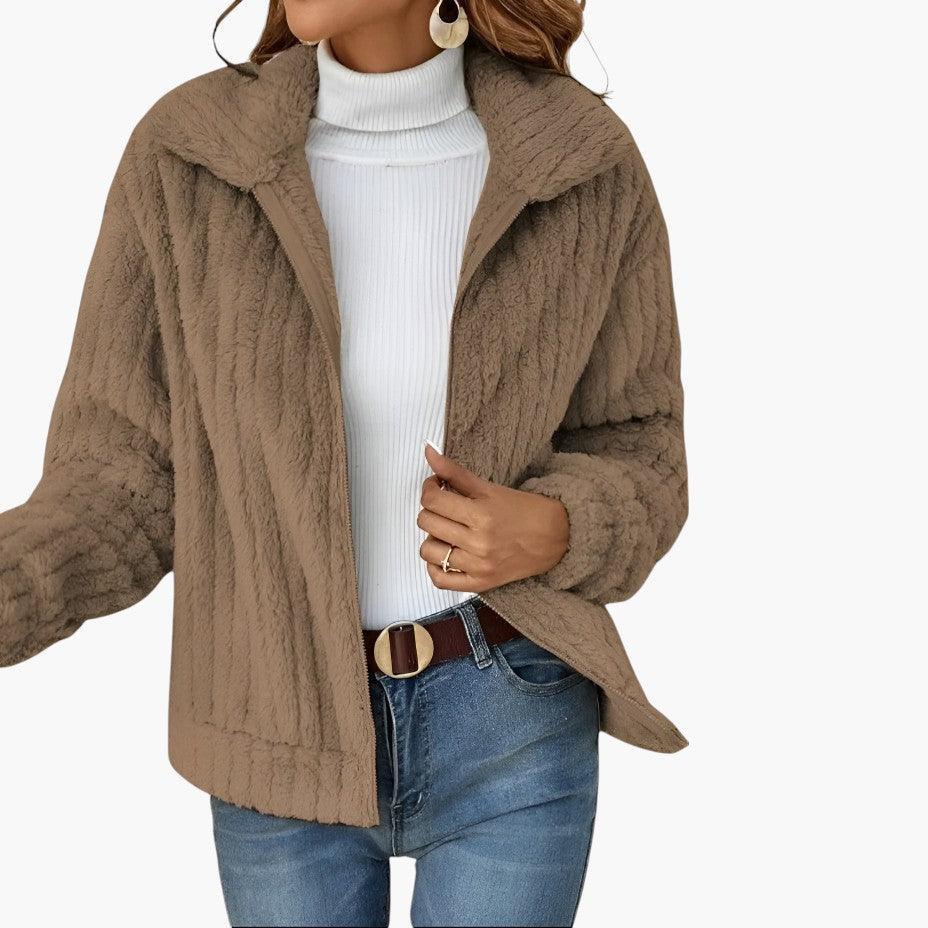 Seraphine | Longline Fleece Open-Front Cardigan