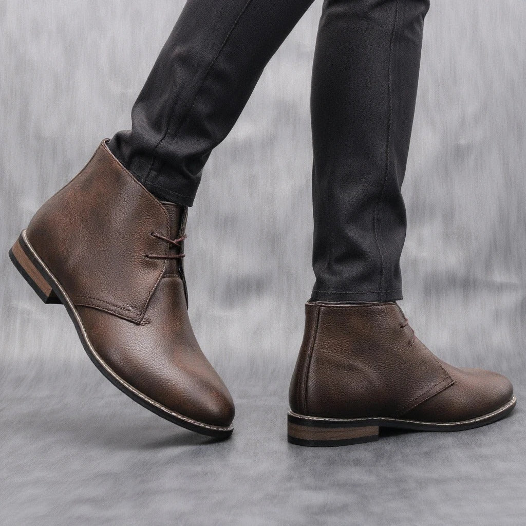 Claybourne Faux Leather Chukka Boots