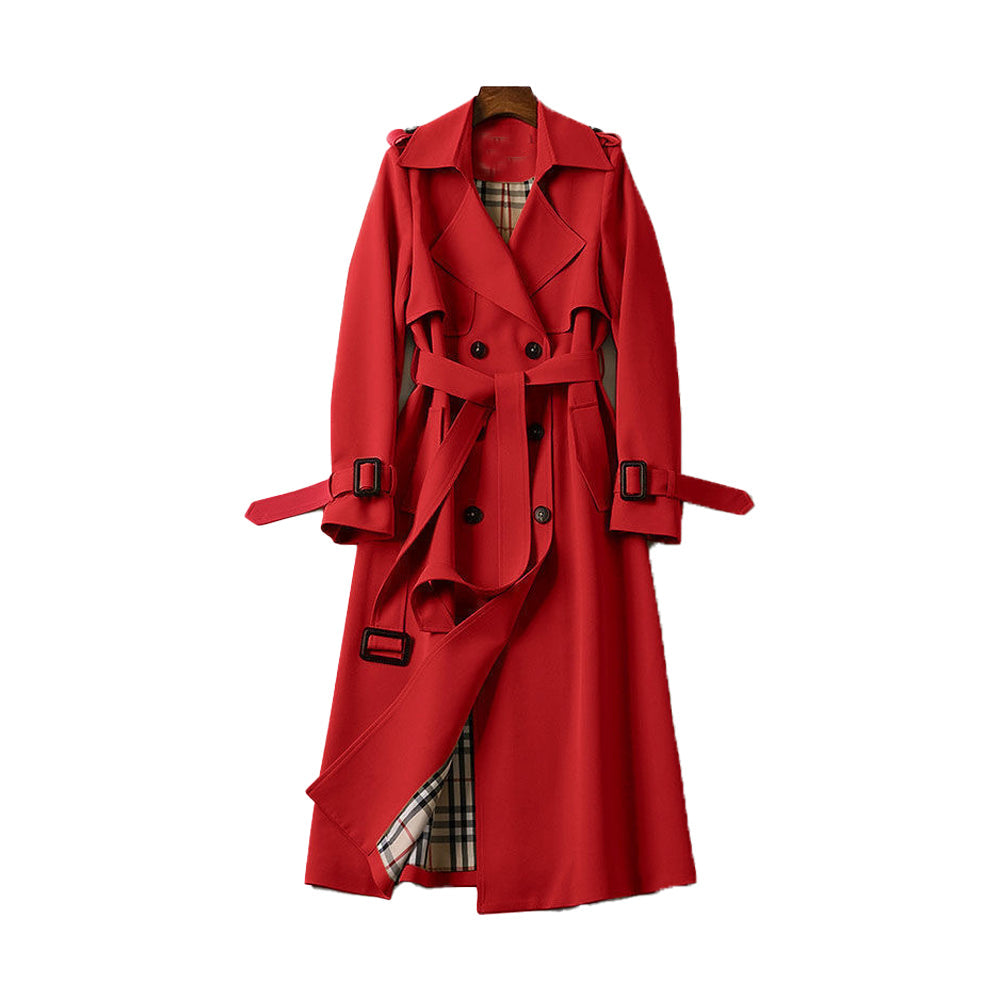 Eliza | Double-Breasted Belted Trench Coat