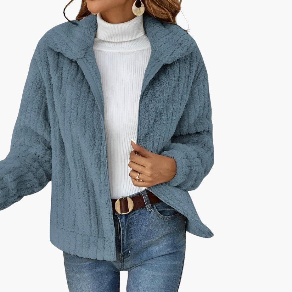 Seraphine | Longline Fleece Open-Front Cardigan