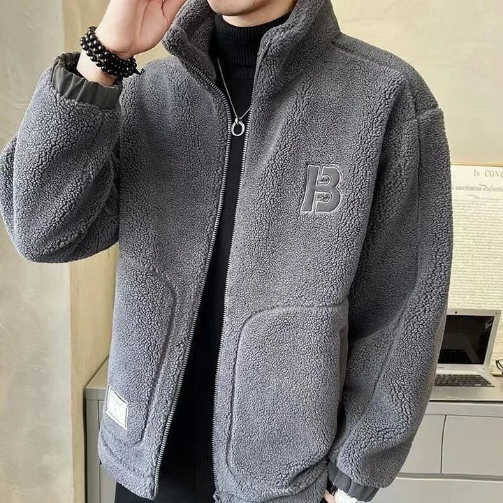 Kyle | Men's Hooded Sherpa Jacket Winter Zip Up