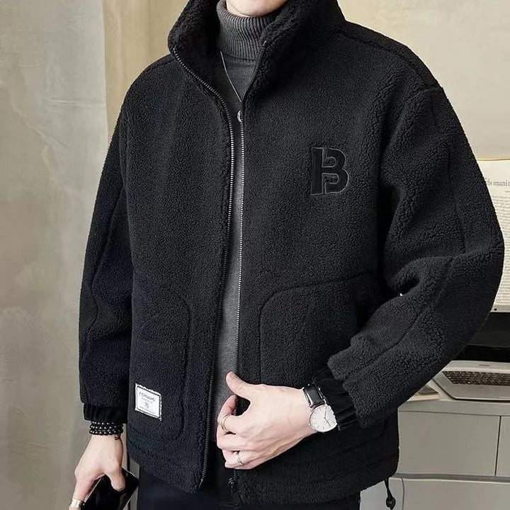 Kyle | Men's Hooded Sherpa Jacket Winter Zip Up