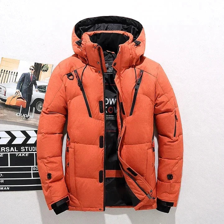 Sean | Men's Hooded Winter Puffer Jacket Multiple Pockets