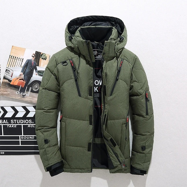 Sean | Men's Hooded Winter Puffer Jacket Multiple Pockets