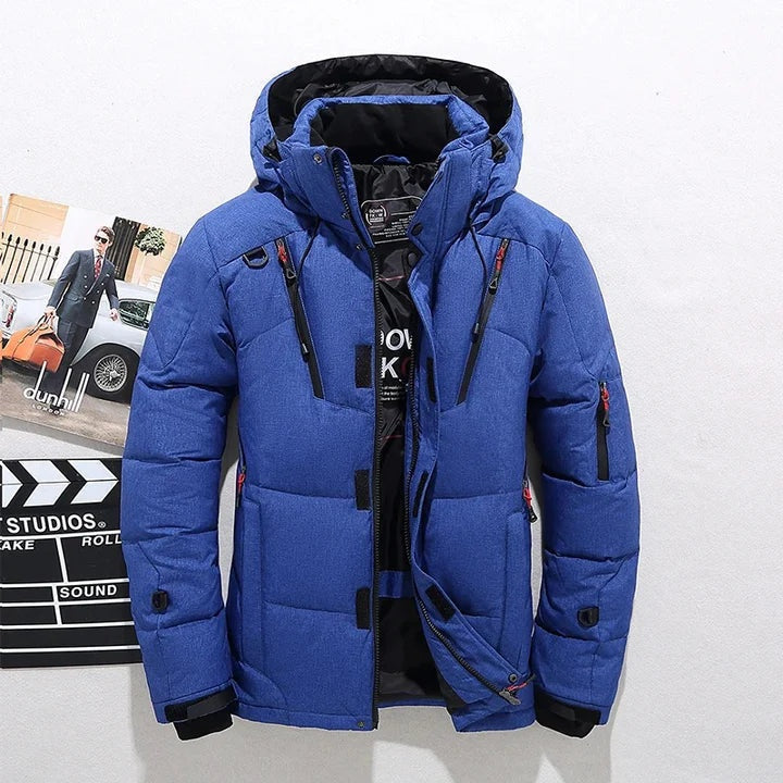 Sean | Men's Hooded Winter Puffer Jacket Multiple Pockets