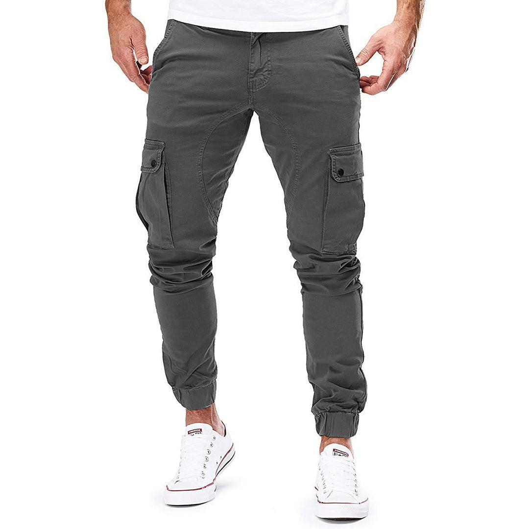 Zachary | Men's Cargo Sweatpants Elastic Waist Pockets