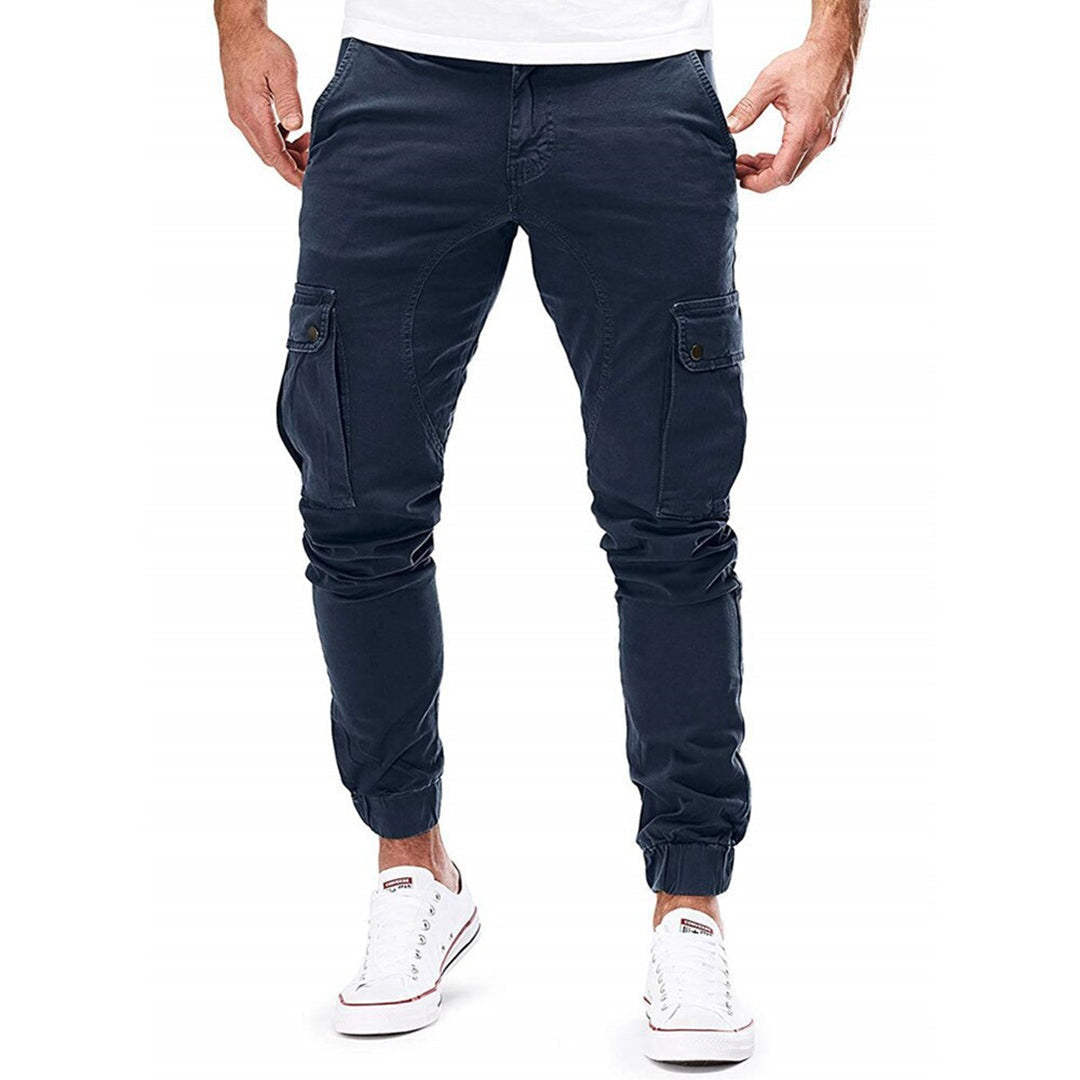 Zachary | Men's Cargo Sweatpants Elastic Waist Pockets