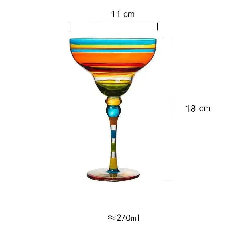 Margarita Glass | Handcrafted Colored & Lead-Free | 270 ml