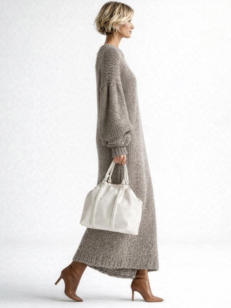 Morgan | Women's Oversized Sweater Dress Long Sleeve Winter Knit