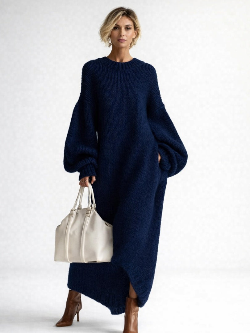 Morgan | Women's Oversized Sweater Dress Long Sleeve Winter Knit
