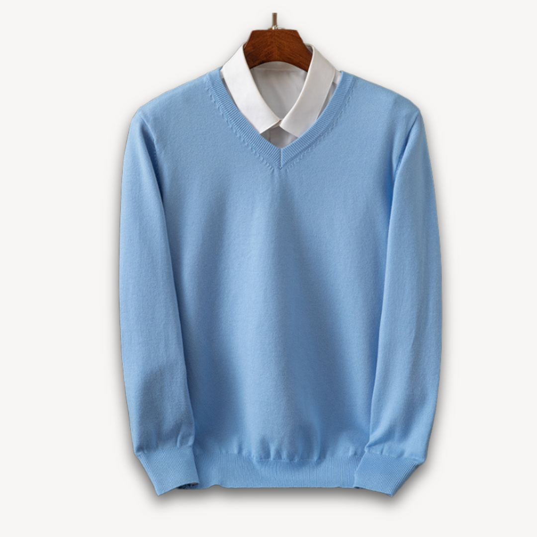 Oliver | Men's Cashmere Sweater V Neck Long Sleeve
