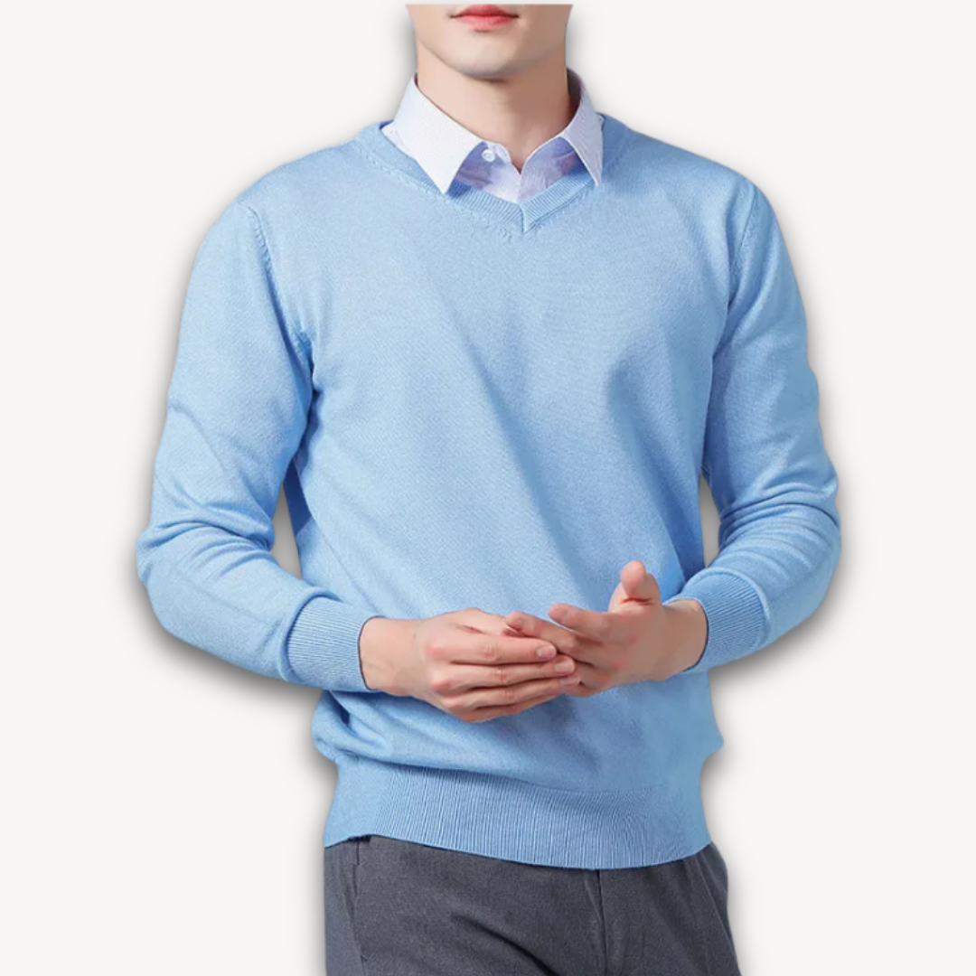 Oliver | Men's Cashmere Sweater V Neck Long Sleeve