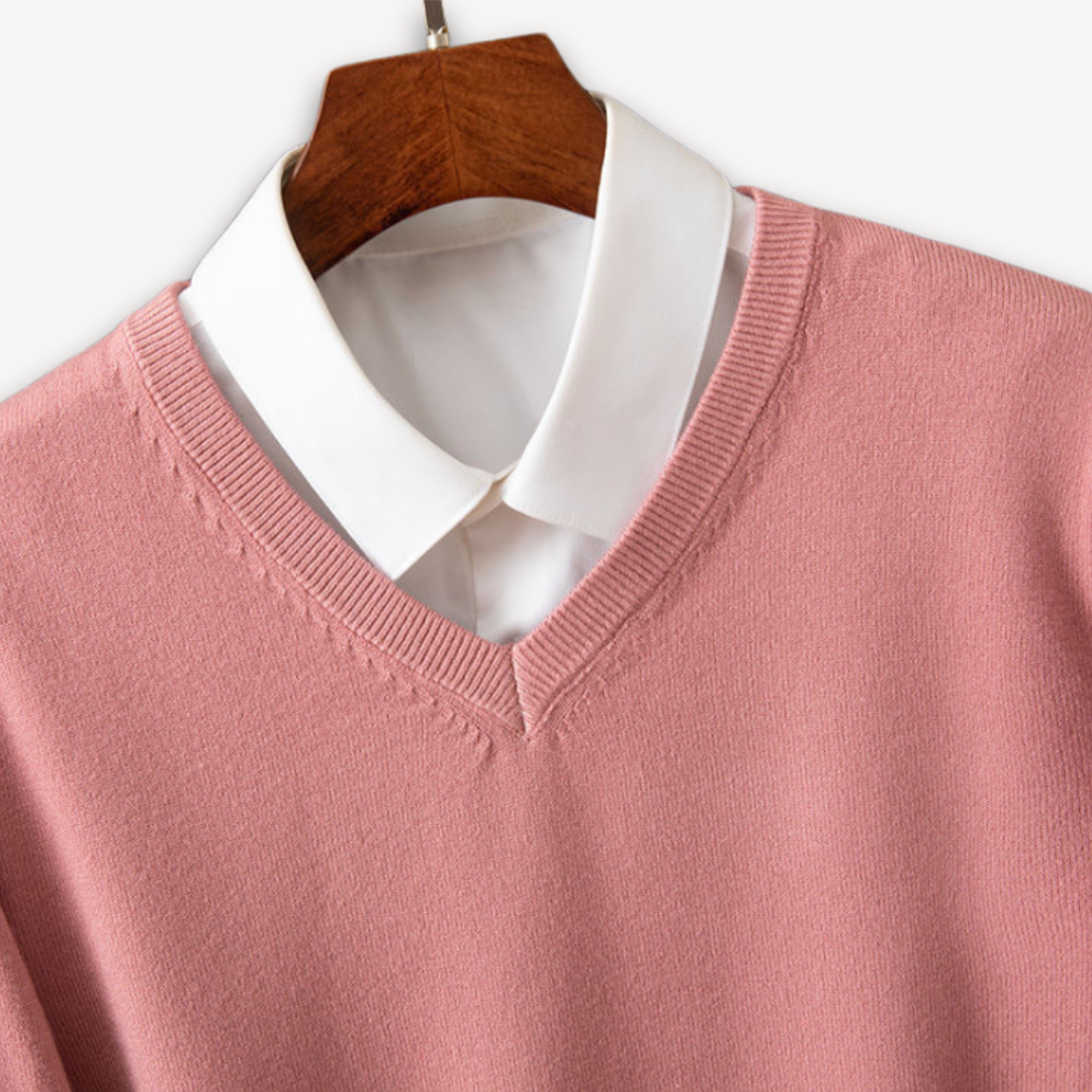 Oliver | Men's Cashmere Sweater V Neck Long Sleeve