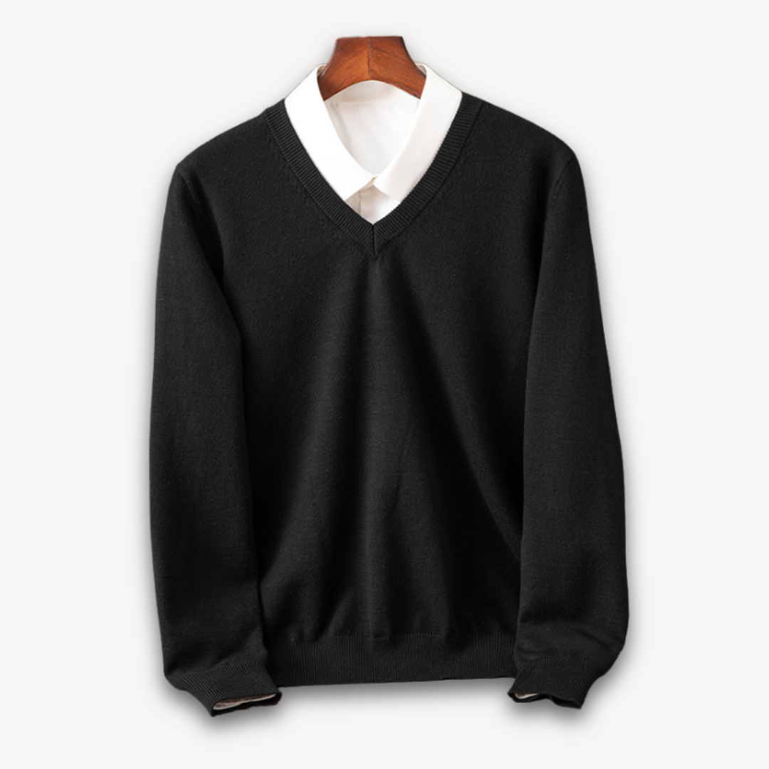 Oliver | Men's Cashmere Sweater V Neck Long Sleeve