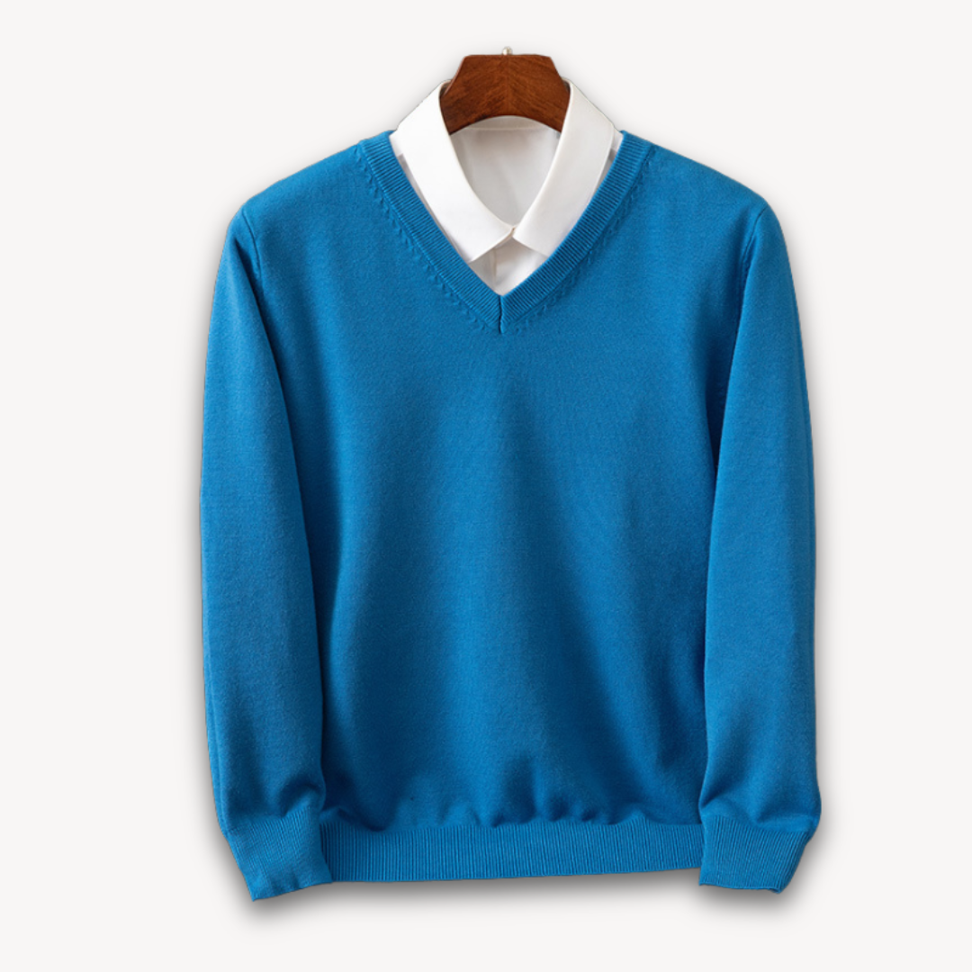 Oliver | Men's Cashmere Sweater V Neck Long Sleeve