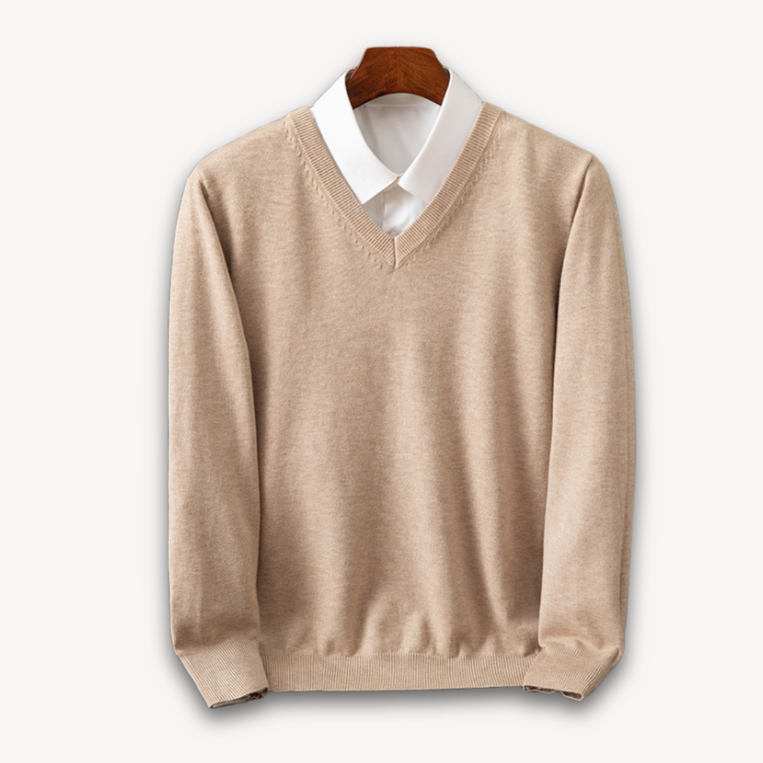 Oliver | Men's Cashmere Sweater V Neck Long Sleeve